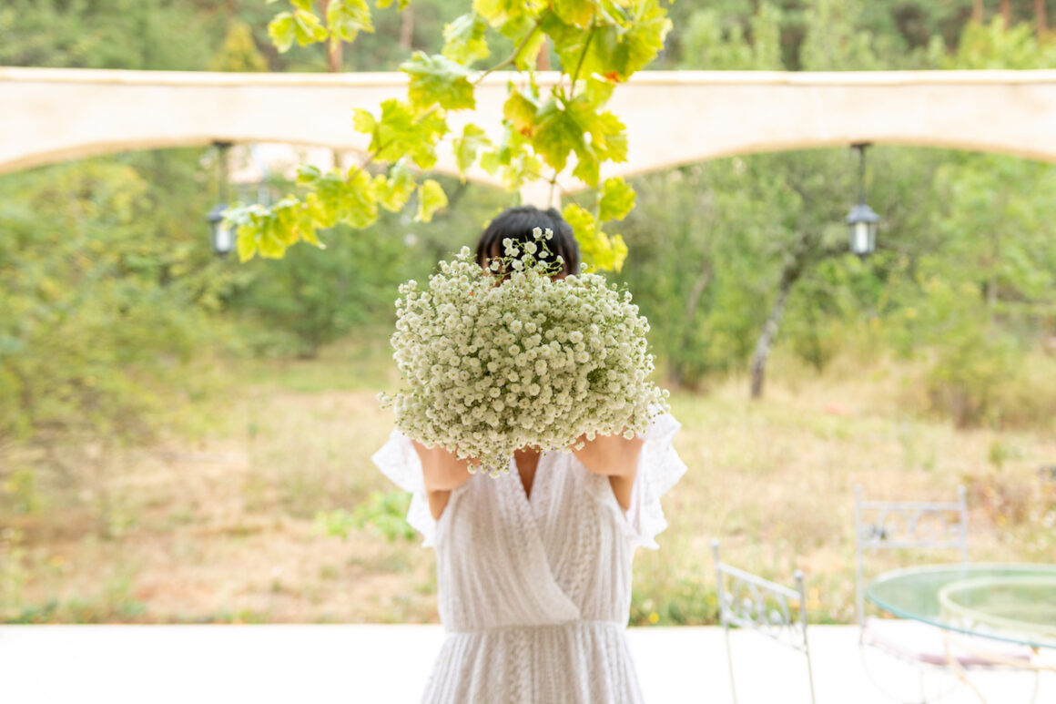 Bouquet de mariée - Gypsophiles