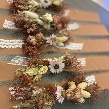 Si Tu L'Oses wedding-Designer bracelets fleurs séchées