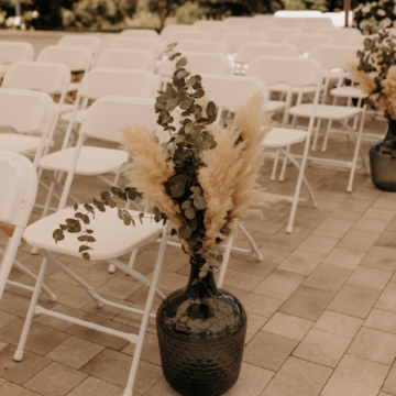 Allée de cérémonie bohème si tu l'oses