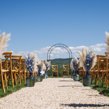 Allée de cérémonie bohème si tu l'oses