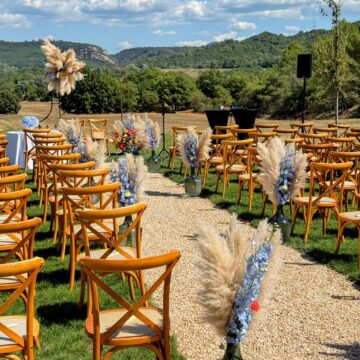 Allée de cérémonie bohème si tu l'oses