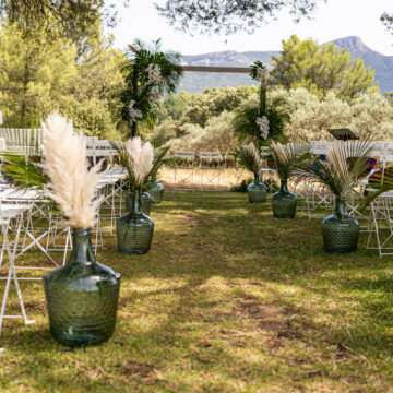 Allée de cérémonie tropicale si tu l'oses