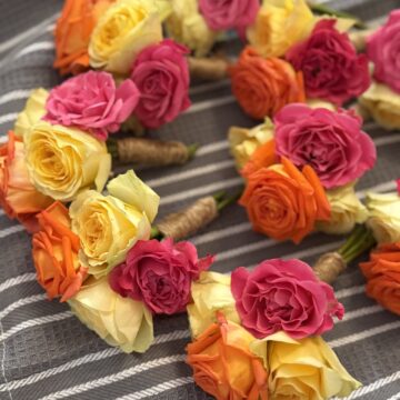 Boutonnière colorées si tu l'oses