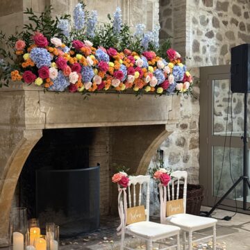 Décoration de cérémonie de voeux colorée si tu l'oses