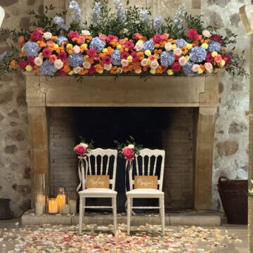 Décoration de cérémonie de voeux colorée si tu l'oses